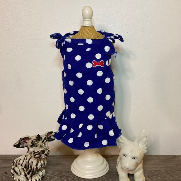 Preppy Polka Dot Dog Dress - Picture 3 of 7